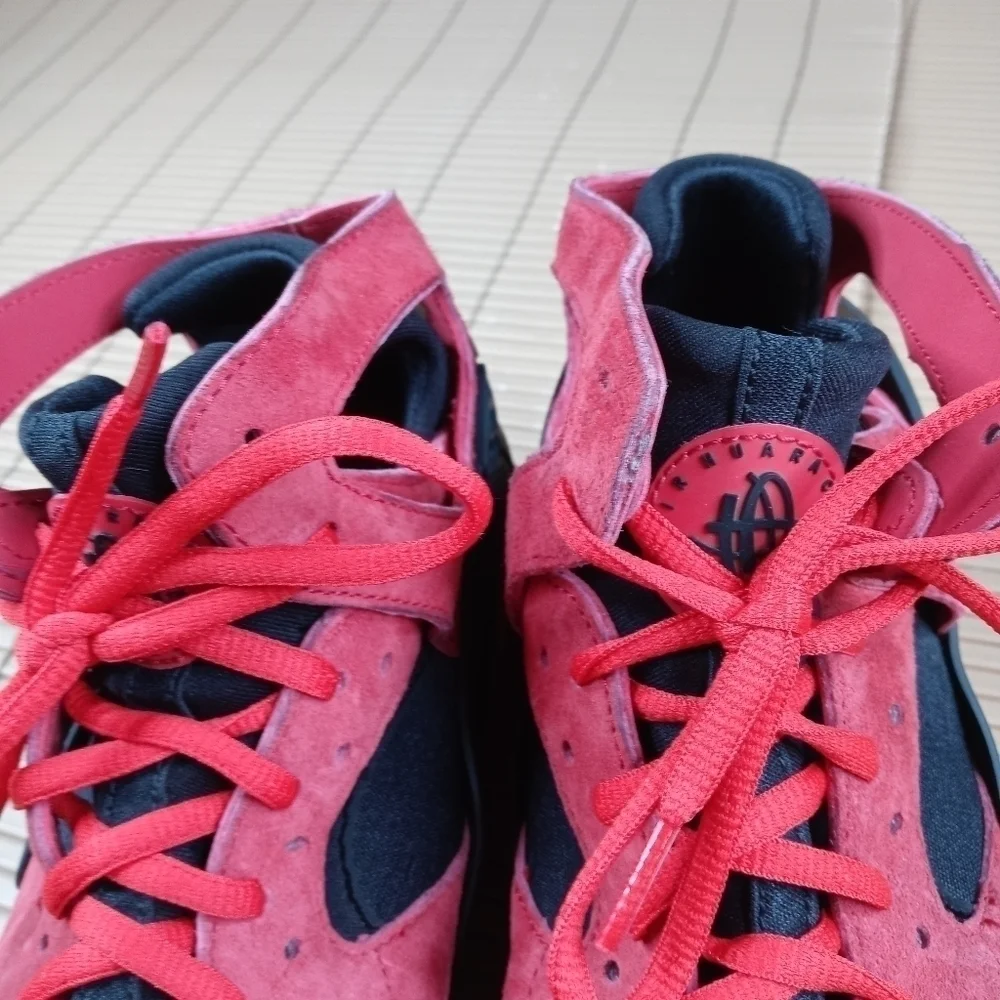 Nike Air Huarache University Red Black Sz 12.  705005-600 Love Hate Bulls a22pem_7